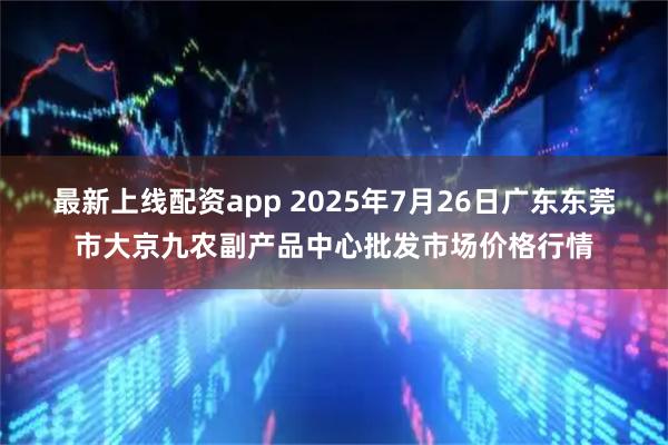 最新上线配资app 2025年7月26日广东东莞市大京九农副产品中心批发市场价格行情